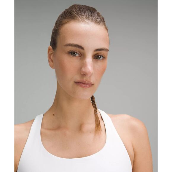 Lululemon Energy Bra Long Line*Medium Support, B-D Cup White - 8 - Picture 3 of 5